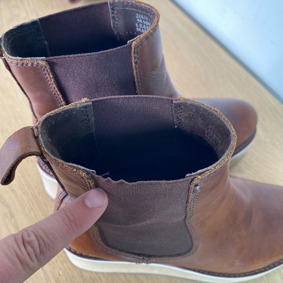 Leather Platform Chelsea Boots Diba True She Nah - Picture 8 of 11